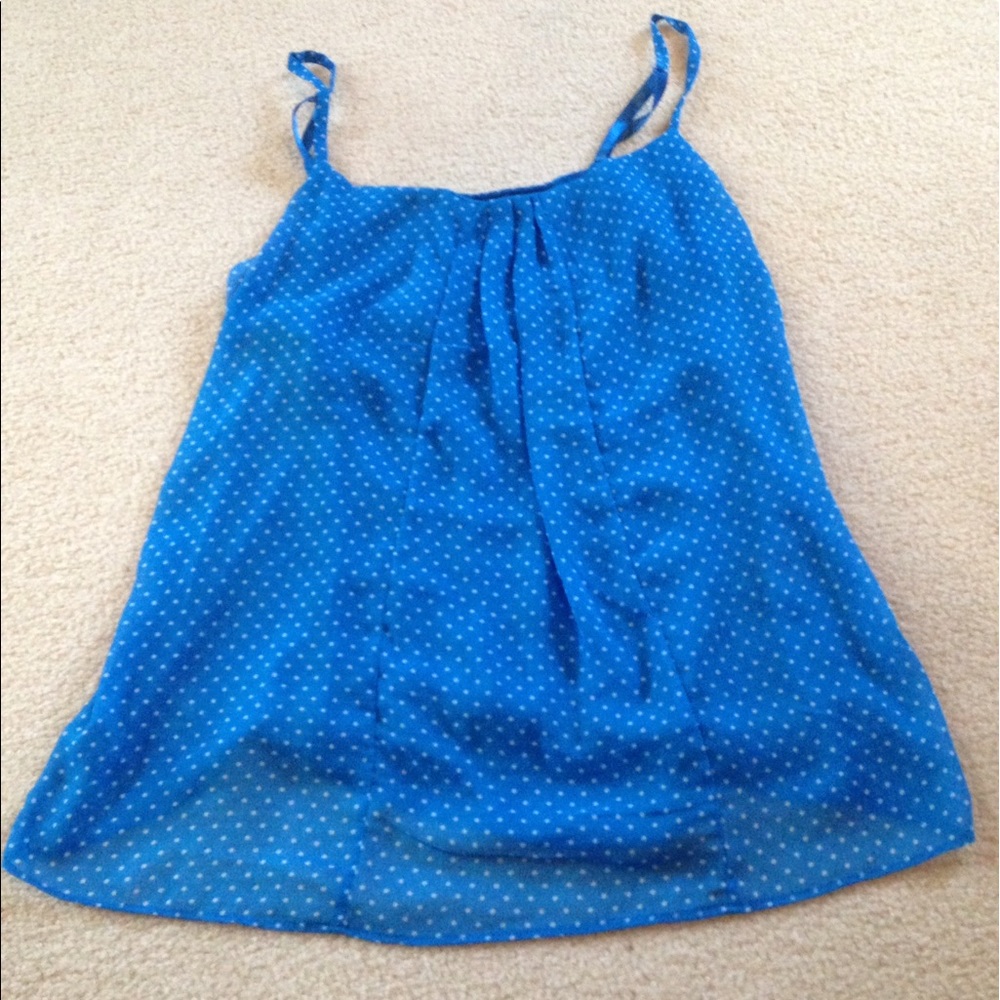 5/$5 Blue polka dot tank